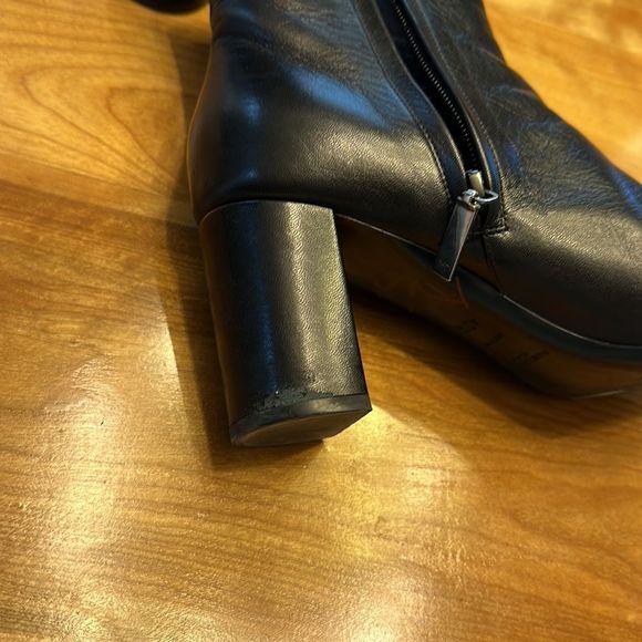 YSL Saint Laurent boot size 40 1/2 black leather - Picture 16 of 16